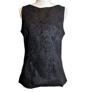 Jophiel Estelle & Finn Tunic Sleeveless Leather Inspired Metallic Workwear Sz 10